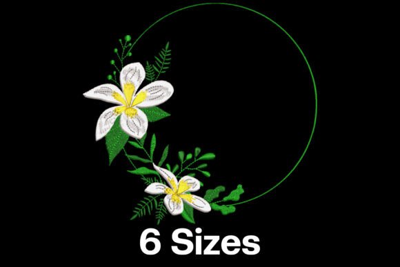 Beautiful Circle Flower Frame