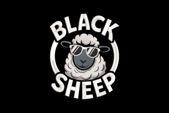 Black Sheep: A Seasonal Embroidery Design with Personality