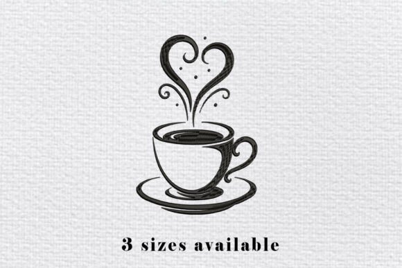 Coffee Cup Heart: A Cozy Design for Craft Sellers