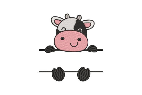 Cow Monogram: A Whimsical Touch for Personalized Embroidery Gifts