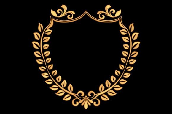 Gold Laurel Wreath: Elegant Embroidery for Meaningful Handmade Gifts