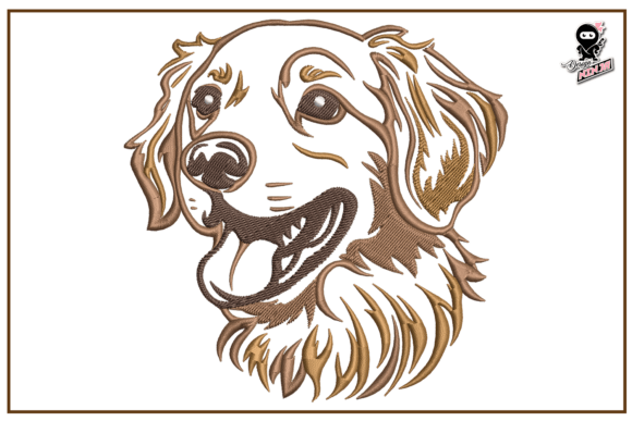Golden Retriever Portrait: A Versatile Design for Etsy Sellers