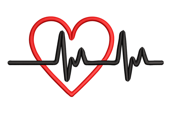 Heartbeat Heart: A Pulse of Meaning in Embroidery Design