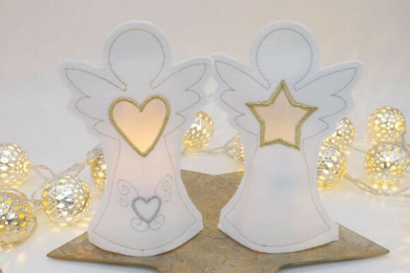 ITH Angel LED Light Cover for Christmas Adds Holiday Charm to Small Embroidery Projects