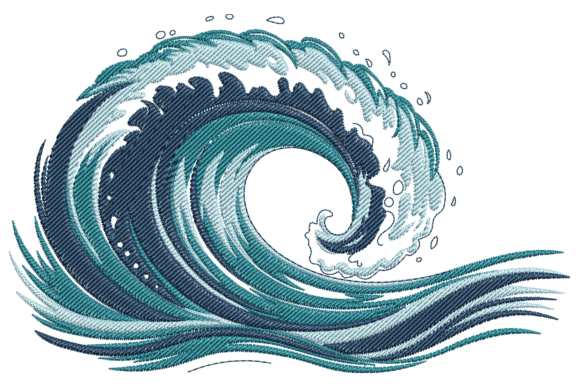 Ocean Wave Embroidery Design Review