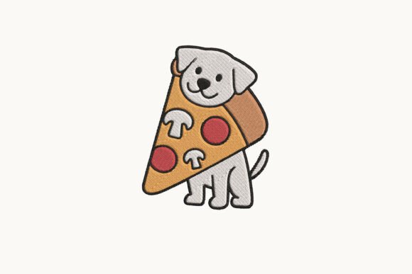 Pizza Slice Puppy: A Fun & Marketable Embroidery Design for Craft Fair Fans
