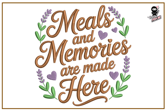 Retro Kitchen Quote Embroidery Design Review