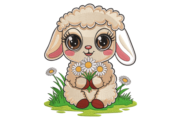 Sheep with Flowers: A Whimsical Touch for Personalized Gifts